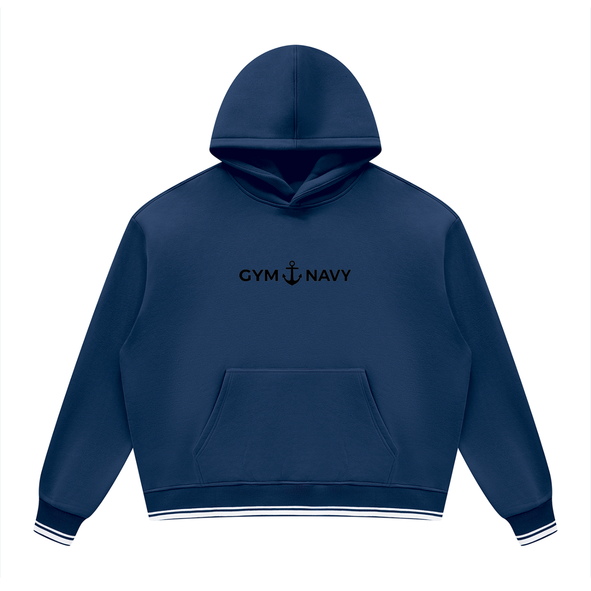 Unisex Oversized Color Block Fleece Hoodie