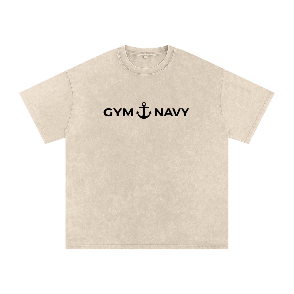 GYMNAVY Snow-Washed Oversized Cotton T-Shirt